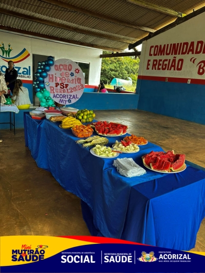 A Secretaria de Saúde de Acorizal realizou na última quinta-feira (20) um Mini Mutirão da Saúde na comunidade da Serra, e o resultado foi muito produtivo