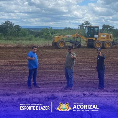 A Prefeitura de Acorizal tem trabalhado incansavelmente para proporcionar melhores condições de lazer e esporte para a população do município.